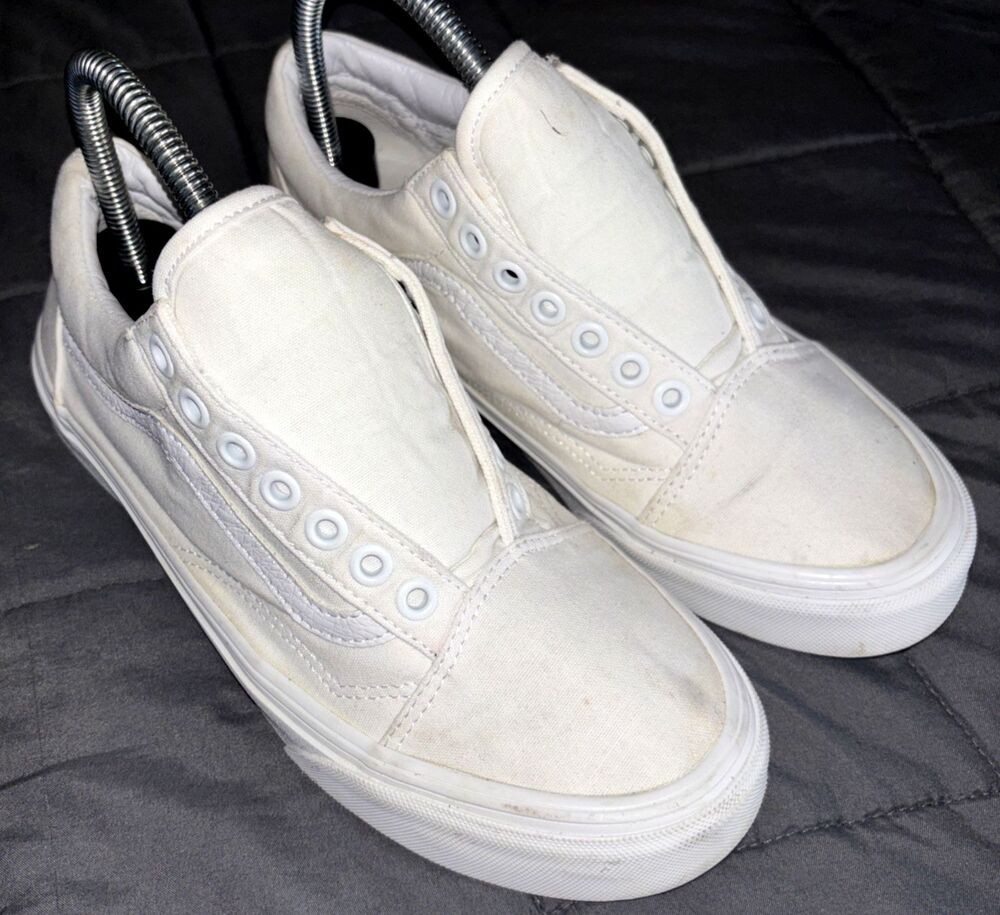 Vans Mens Off The Wall 508731 White Casual Shoes Sneakers Size Men 6.5/Women 8